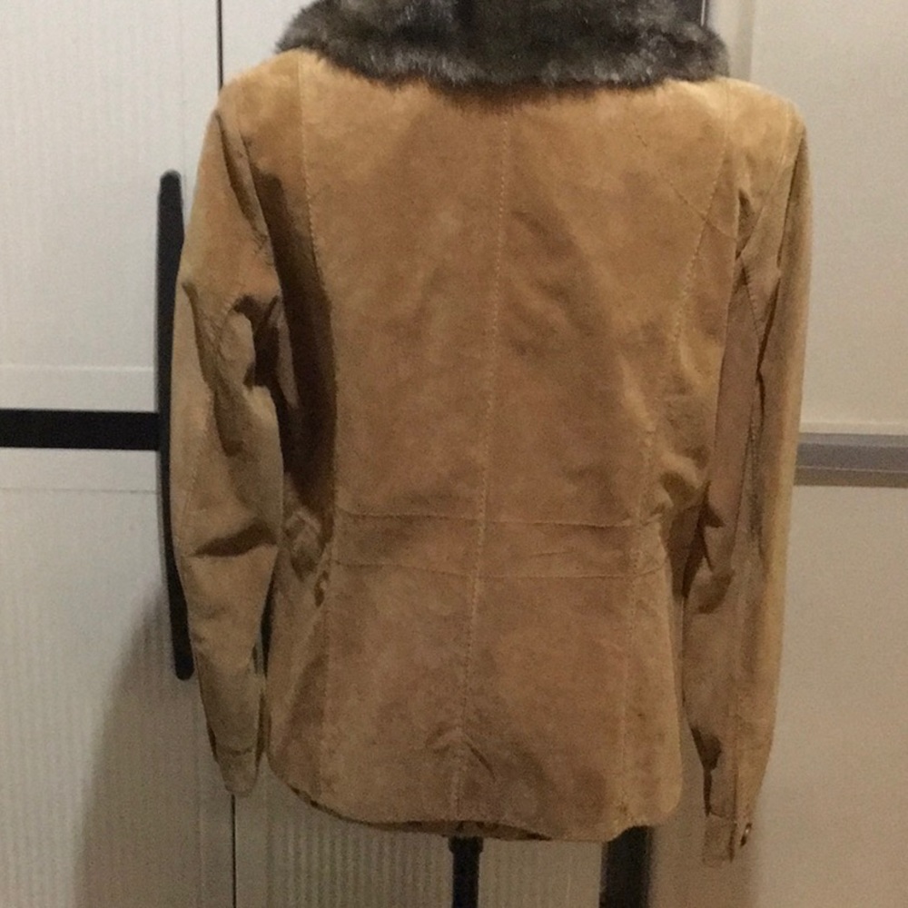 Alfani Petite Genuine Leather jacket - Picture 2 of 8